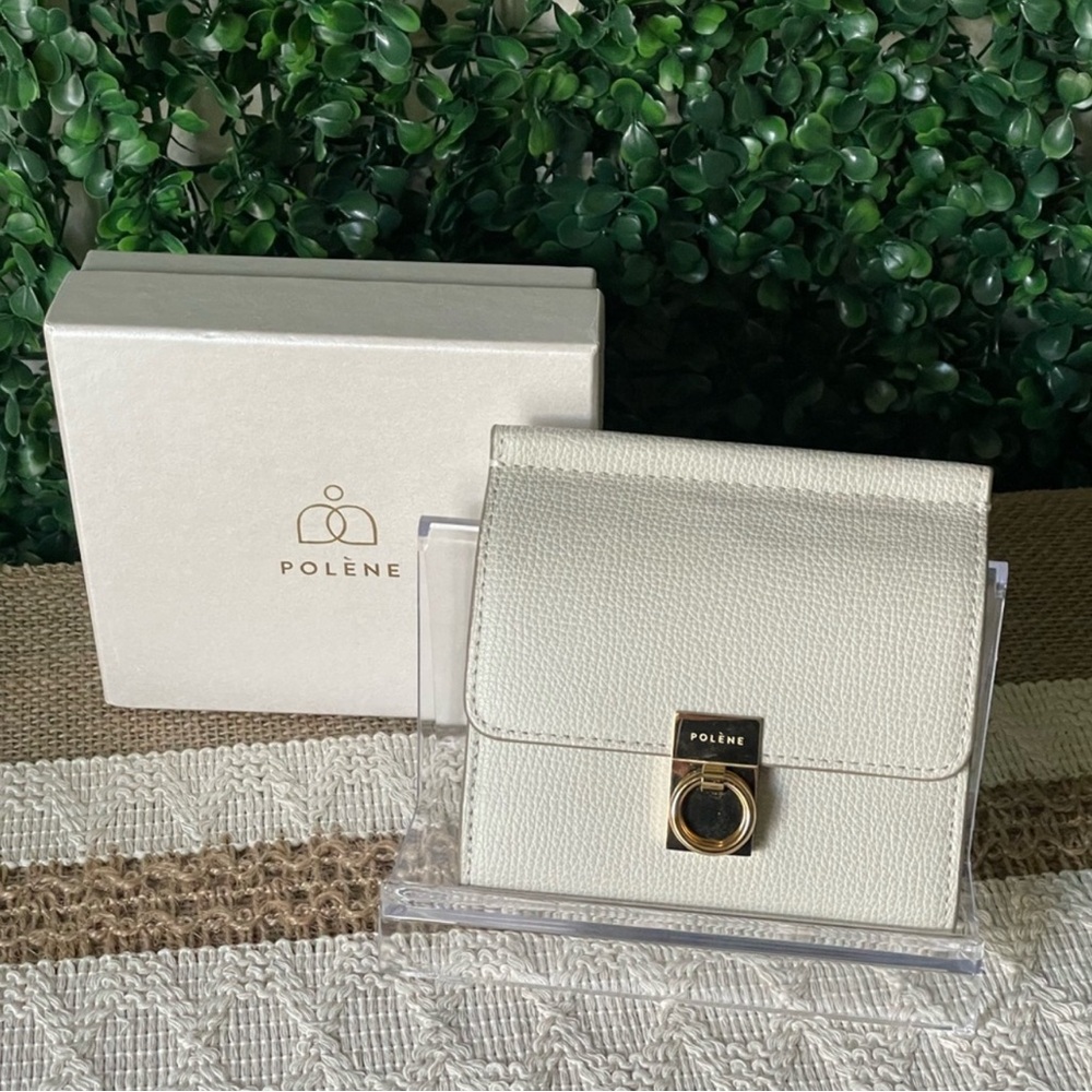 Polène White Leather Wallet